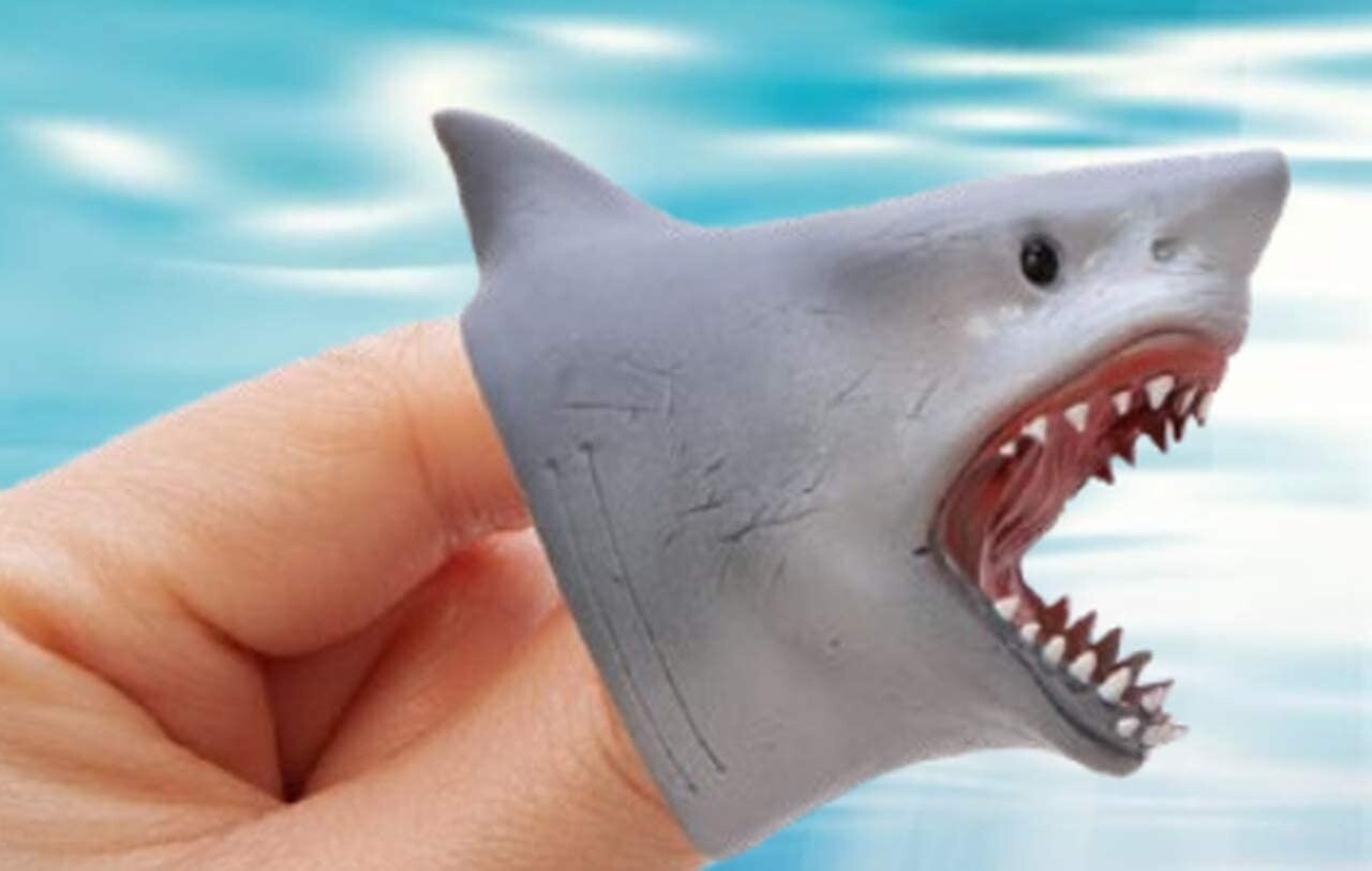 Finger Puppet Rubber Shark