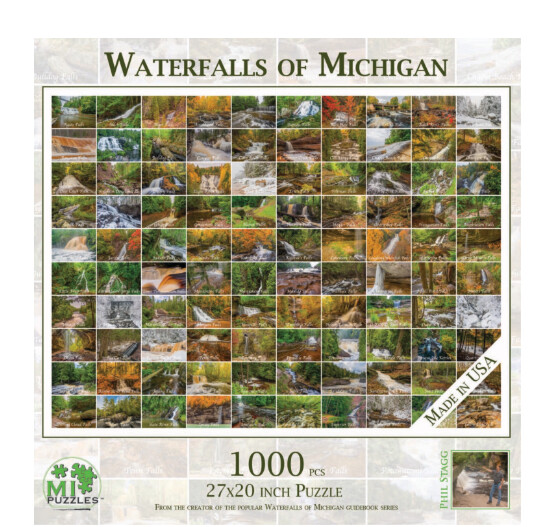 1000pc Waterfalls of MI