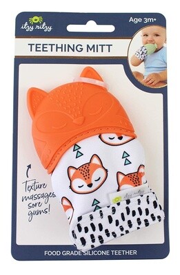 Itzy Teething Mitt Fox