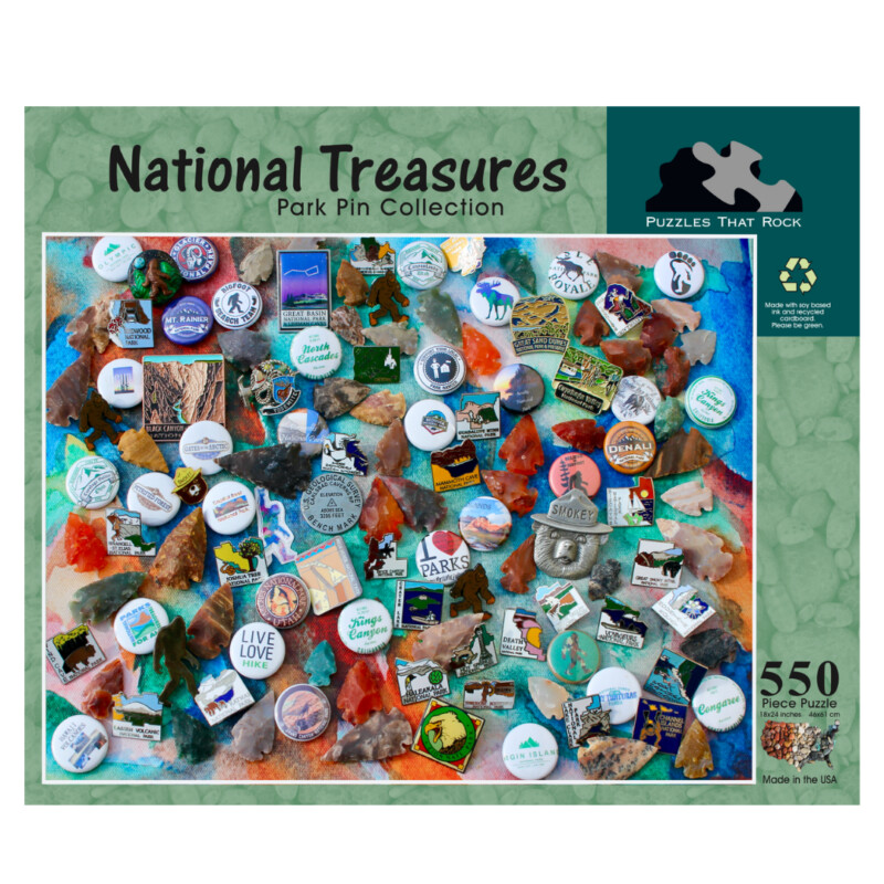 550pc National Treasures Park Pins
