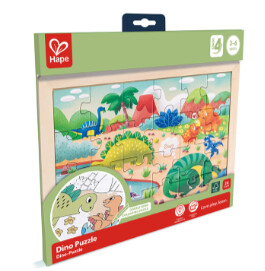 24pc Double Sided Coloring Dino Puzzle