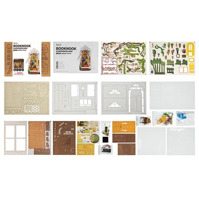 DIY Miniatures Book Nook Garden House