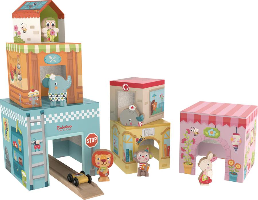 Bababoo Stacking Game Tower House