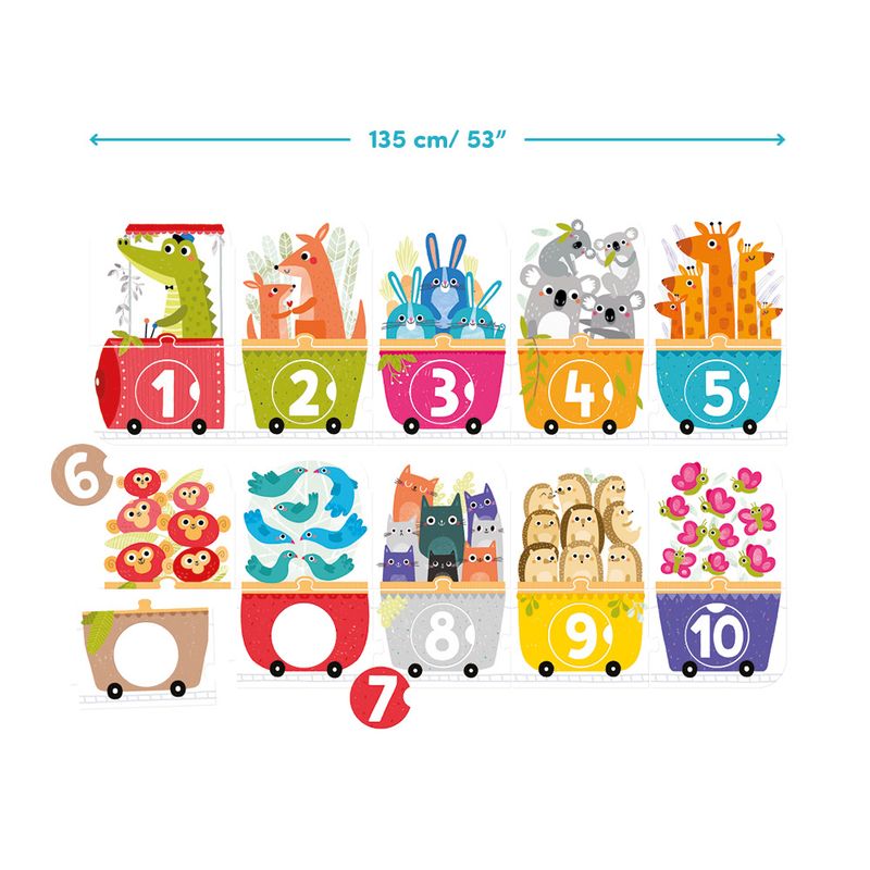Make a Match Puzzle Number Train