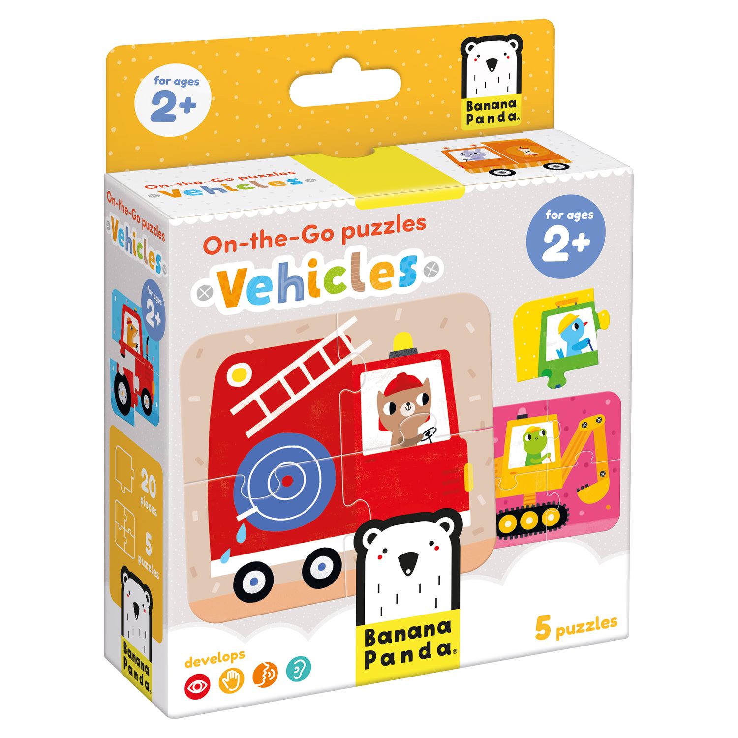 On the Go Puzzles Vehicles 5 in 1