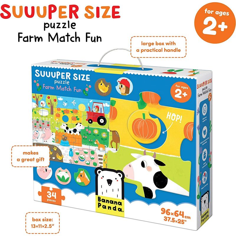 Super Size 34pc Matching Puzzle Farm