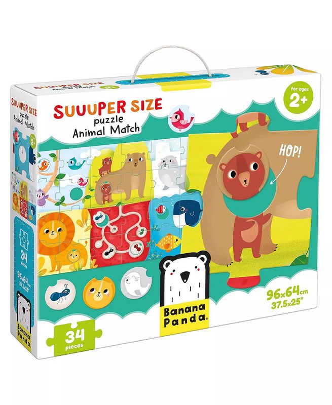 Super Size 34pc Matching Puzzle Animals