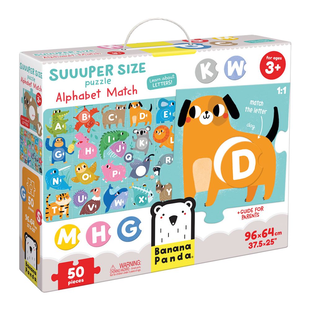 Super Size 50pc Matching Puzzle Alphabet