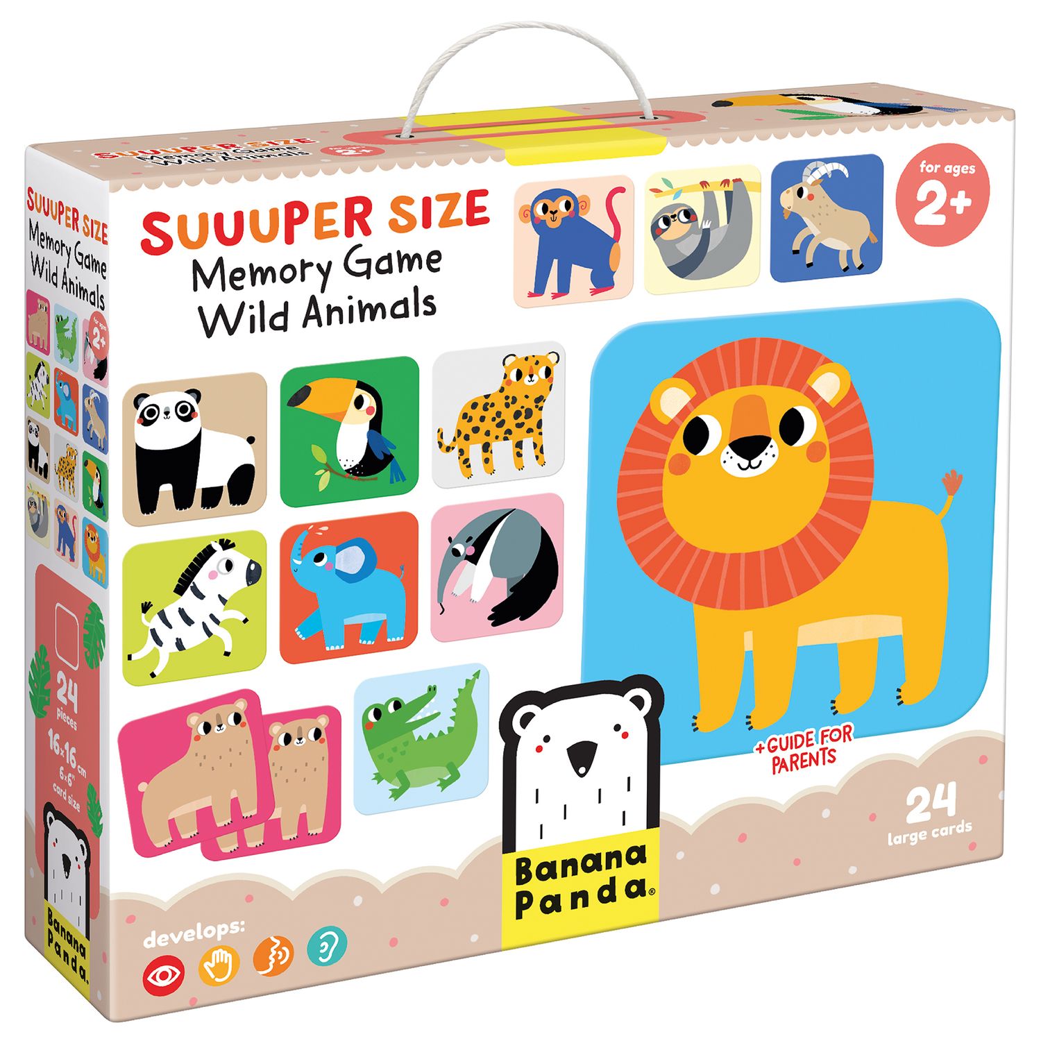 Super Size Memory Game Wild Animals