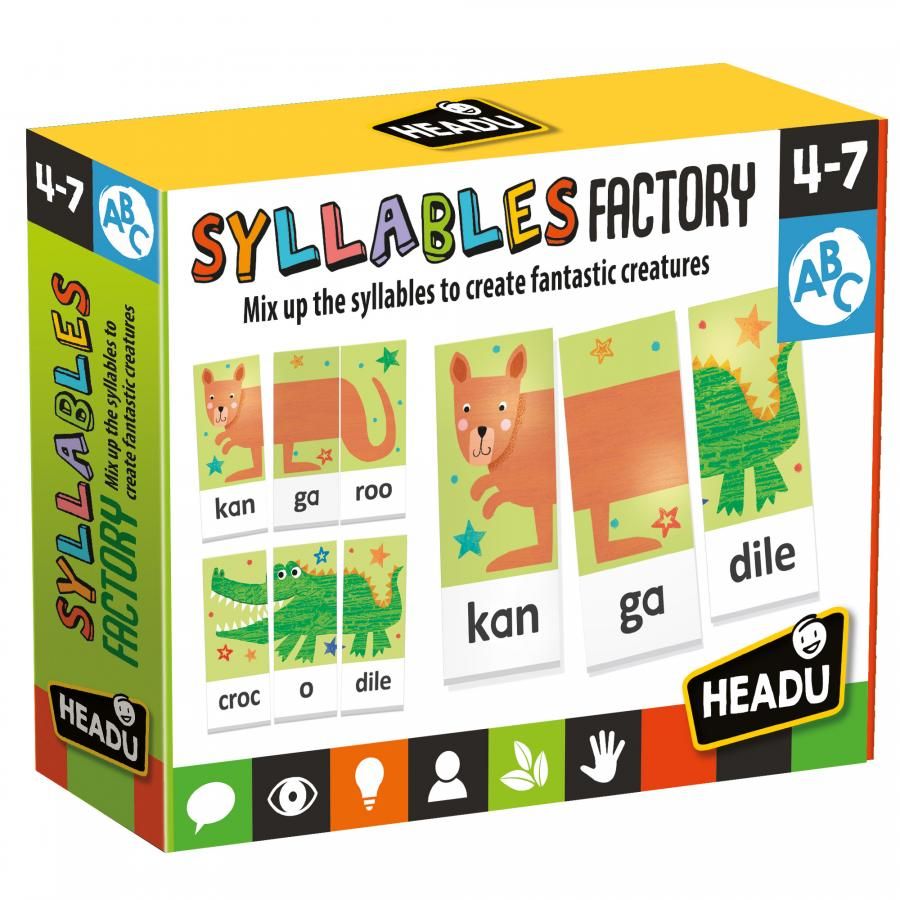 Syllables Factory Activity Set 4-7yrs