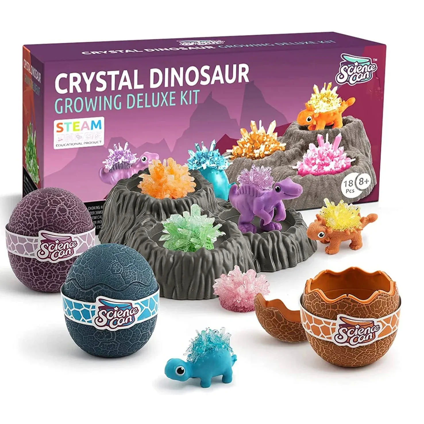 Crystal Dinosaur Growing Deluxe Kit