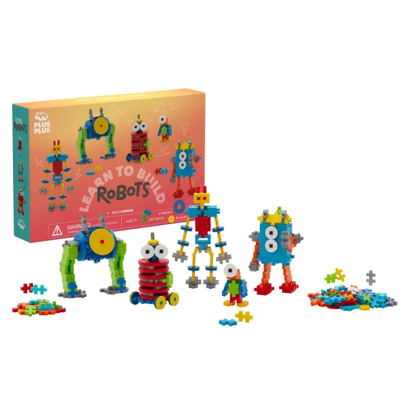 Plus Plus Learn to Build Robot Box