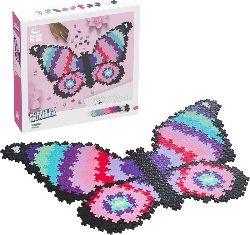 Plus Plus Puzzle By Number Butterfly