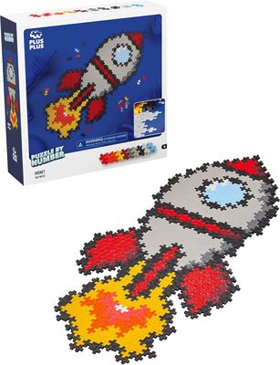 Plus Plus Puzzle By Number Rocket