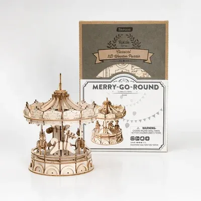 DIY Wooden Small Merry Go Round