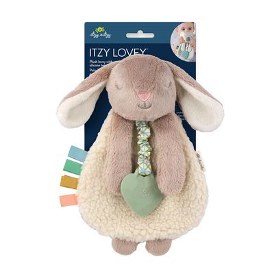 Itzy Lovey Bunny Taupe Plush