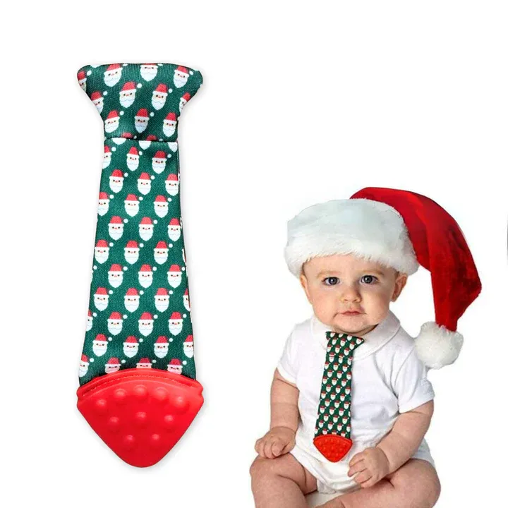 Tasty Tie Teether & Crinkle Toy-Santa