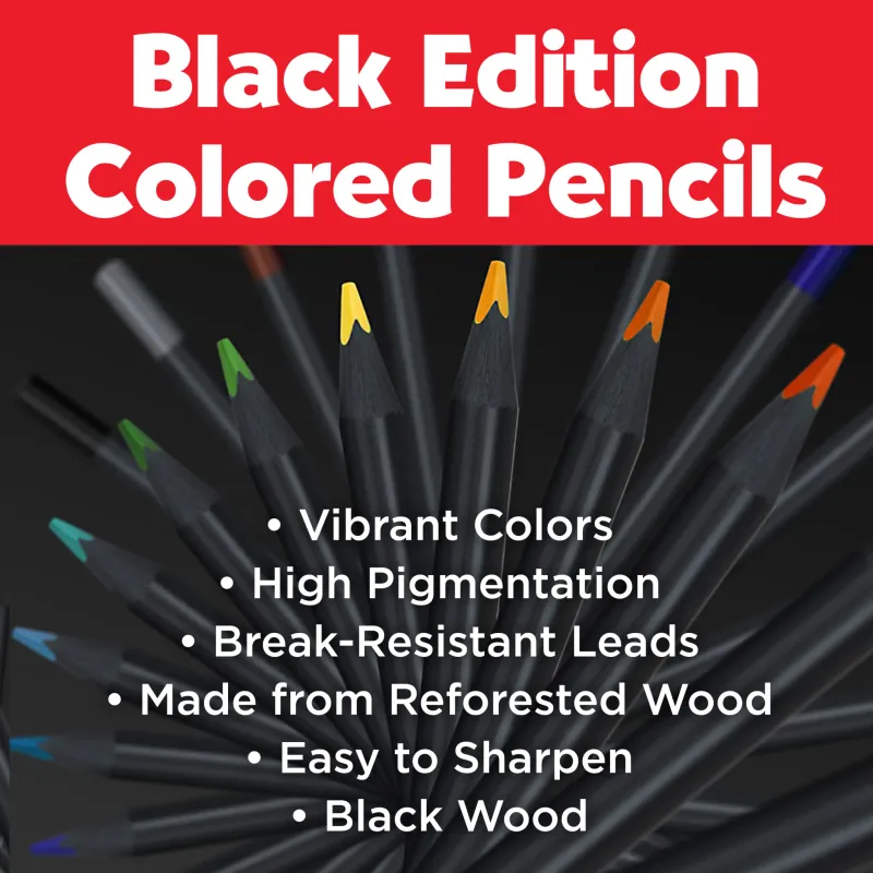 Color Pencils Black Edition 12ct