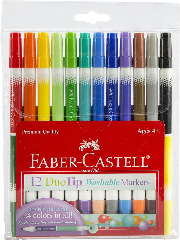 Markers Washable Duo Tip 12ct