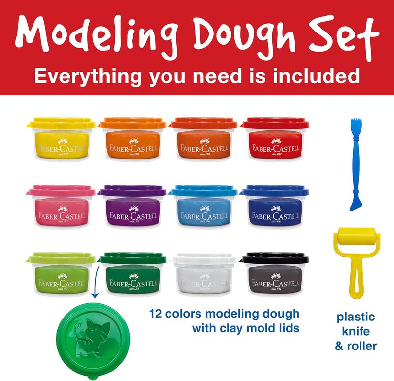 Modelling Dough Set of 12