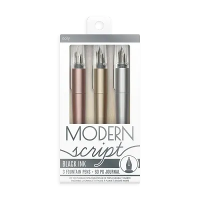 Fountain Pens Modern Script +60pg Journal