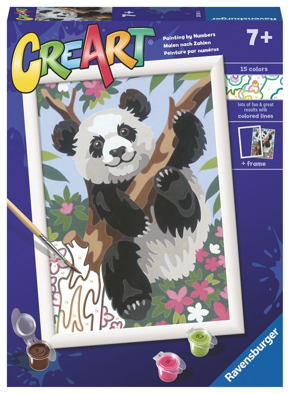 Paint by Number Playful Panda 7x10