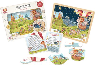 Bababoo 8pc Day and Night Discovery Puzzle