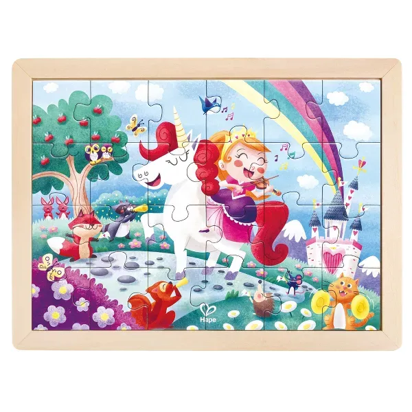 24pc Double Sided Coloring Unicorn Friends Puzzle