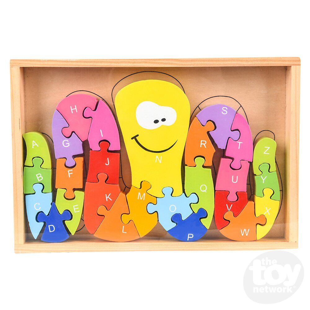 Wooden Octopus Letter Puzzle