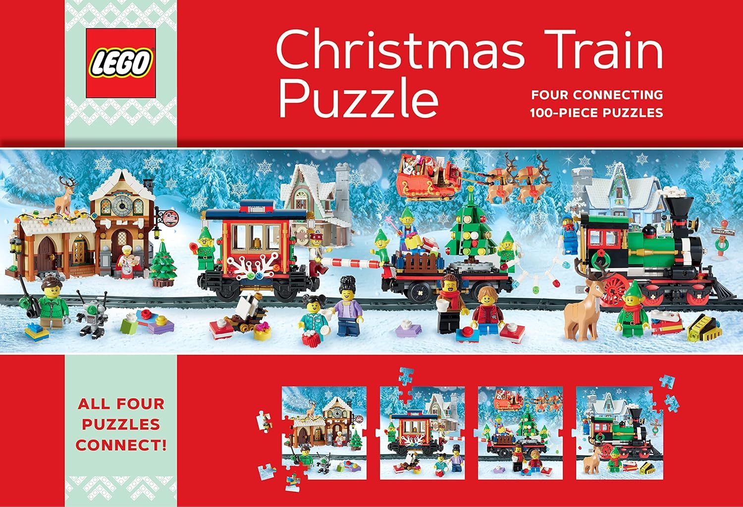 100pc Lego Christmas Train Puzzle