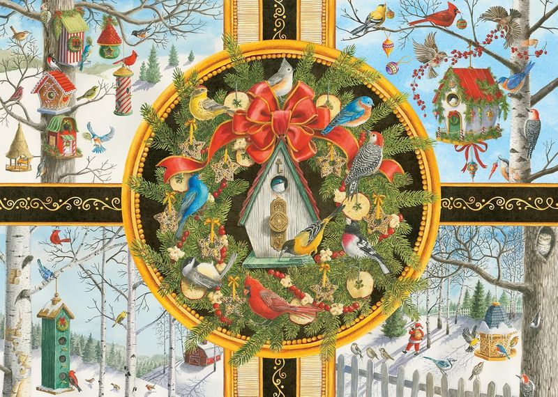 500pc Christmas Songbirds Large Format