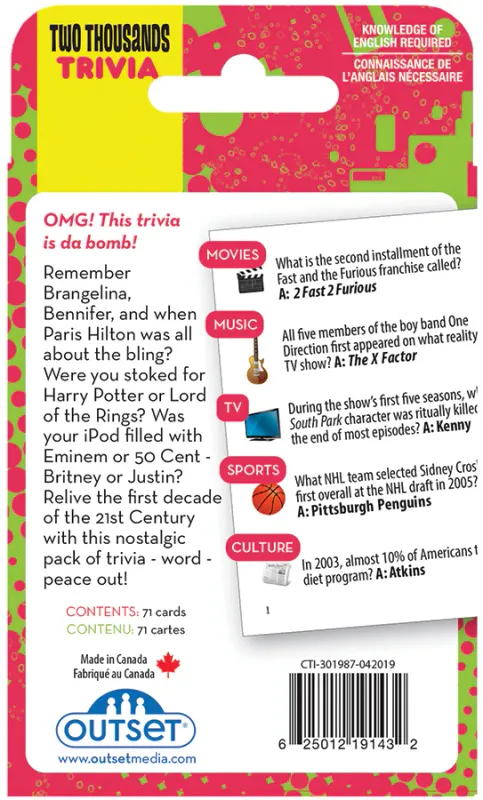 Trivia 2000s Decade