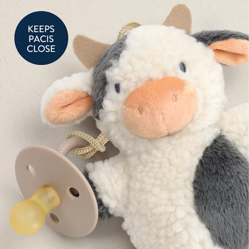 Itzy Pal Pacifier and Plush Cow