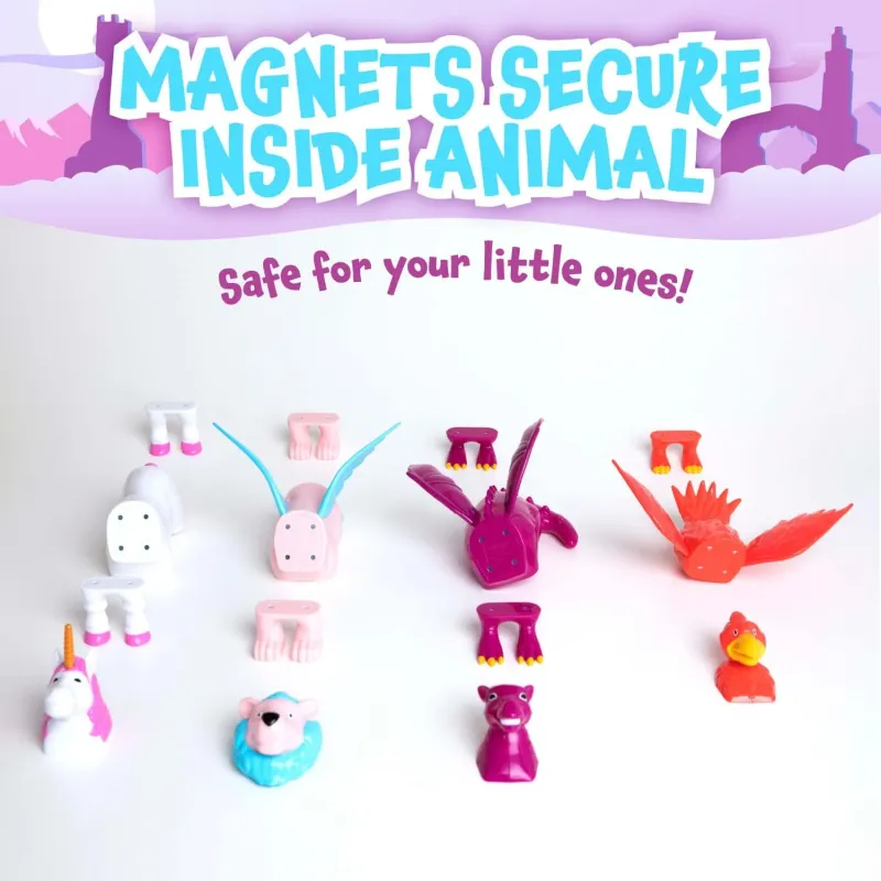 Magnetic Mix or Match Animals  Mythical Pink