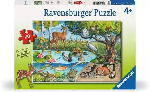 60pc Animals Above and Below