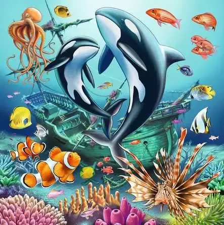 3x49pc Underwater Puzzle