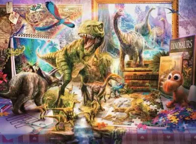 100pc XXL Dinosaur Escape Puzzle