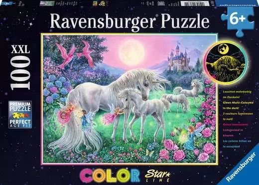 Unicorns in the Moonlight Puzzle 100Pc