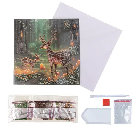 Crystal Art Card Kit Enchanted Forest