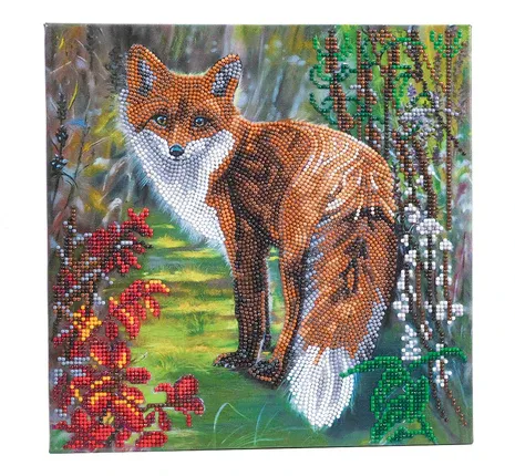 Crystal Art Medium Kit Autumn Fox