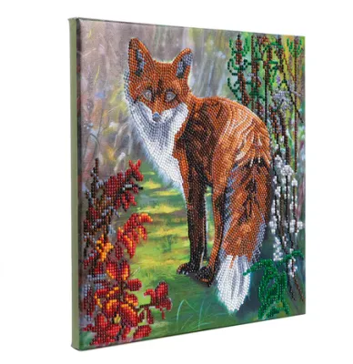 Crystal Art Kit Mounted Autumn Fox