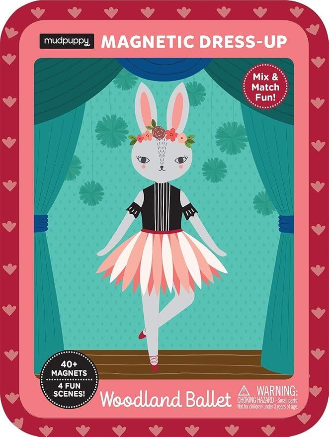 Magnetic Tin Dress Up Woodland Ballerina