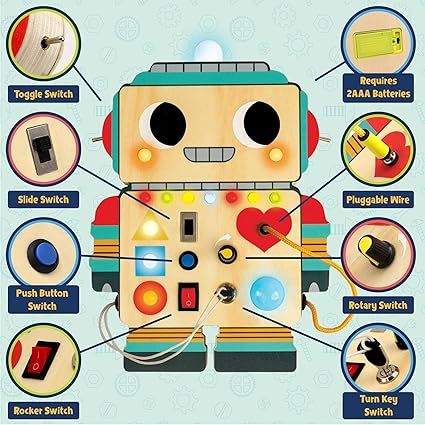 Blinkity Bot Light Up Busy Board