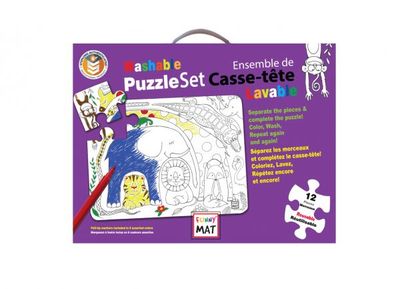 Reusable 12pc Puzzle Animals