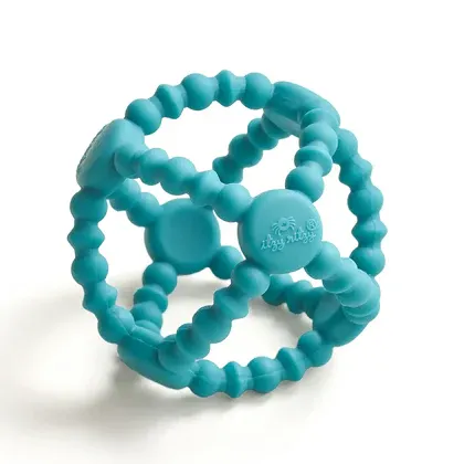 Bitzy Ball Blue Teether