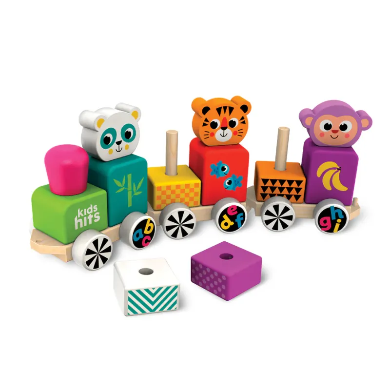 Pull Along Wooden Train