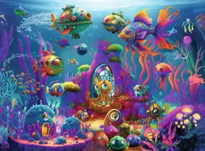 150pc Aliens Ocean Puzzle