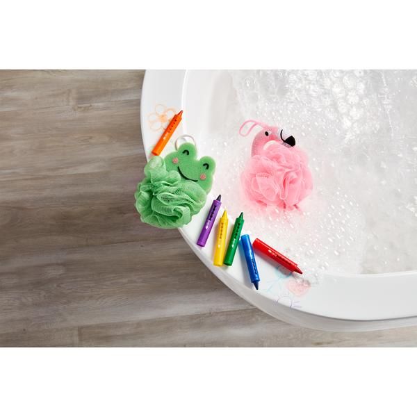 Bath Frog Loofa and Crayon Set