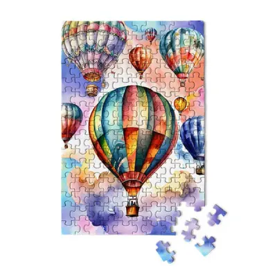 150pc Mini Puzzle Tube Hot Air Balloons Festival