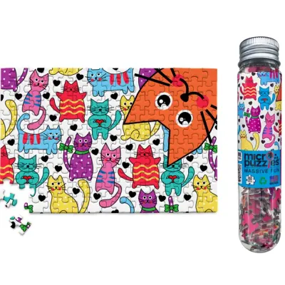150pc Mini Puzzle Tube Cats